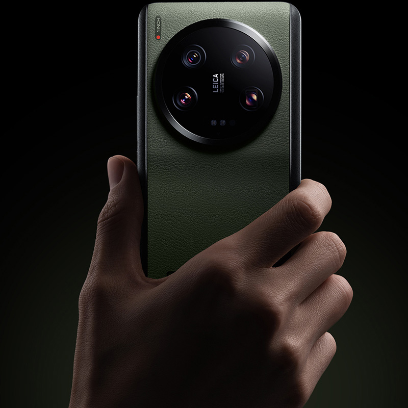 Oryginalne etui od marki Xiaomi z serii Leather Case dla Xiaomi 13 Ultra, zielone.